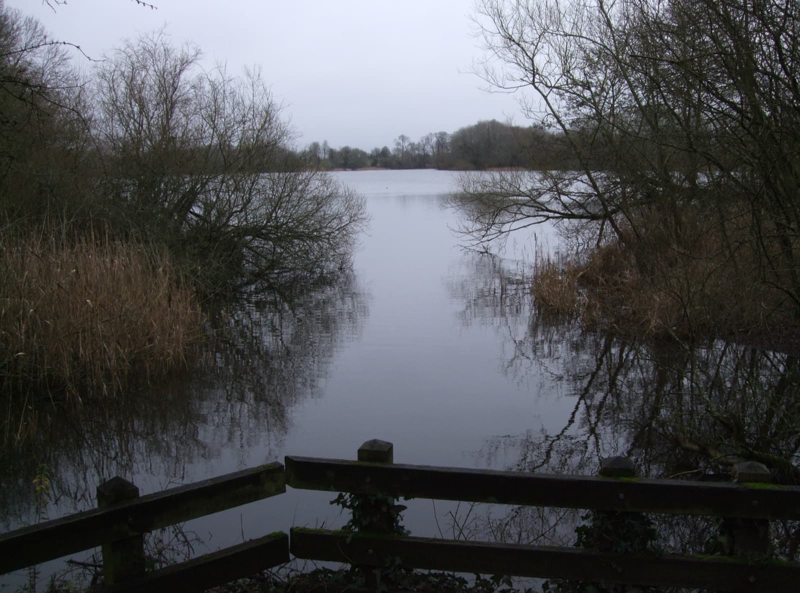 Coate Water Country Park lake, south-east of central Swindon
